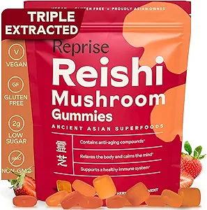 Gummies de champignons Reishi Hongo Reishi Supplément de champignons Gummies (Lingzhi, Ganoderma Lucidum)