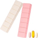 sanderala 2Pack Weekly Pill Organizer,Extra Large 7 jours Pill Cases Voyage Pill Box quotidien pour l'huile de poisson, comprimés de calcium et autres pilules vitaminées