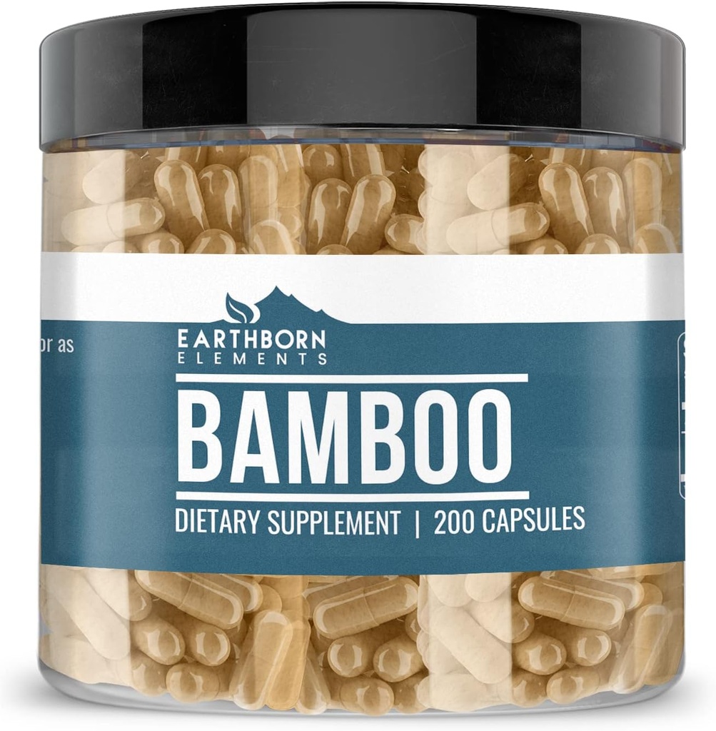 Éléments terriens Bamboo 200 Capsules, pures et non diluées, sans additifs