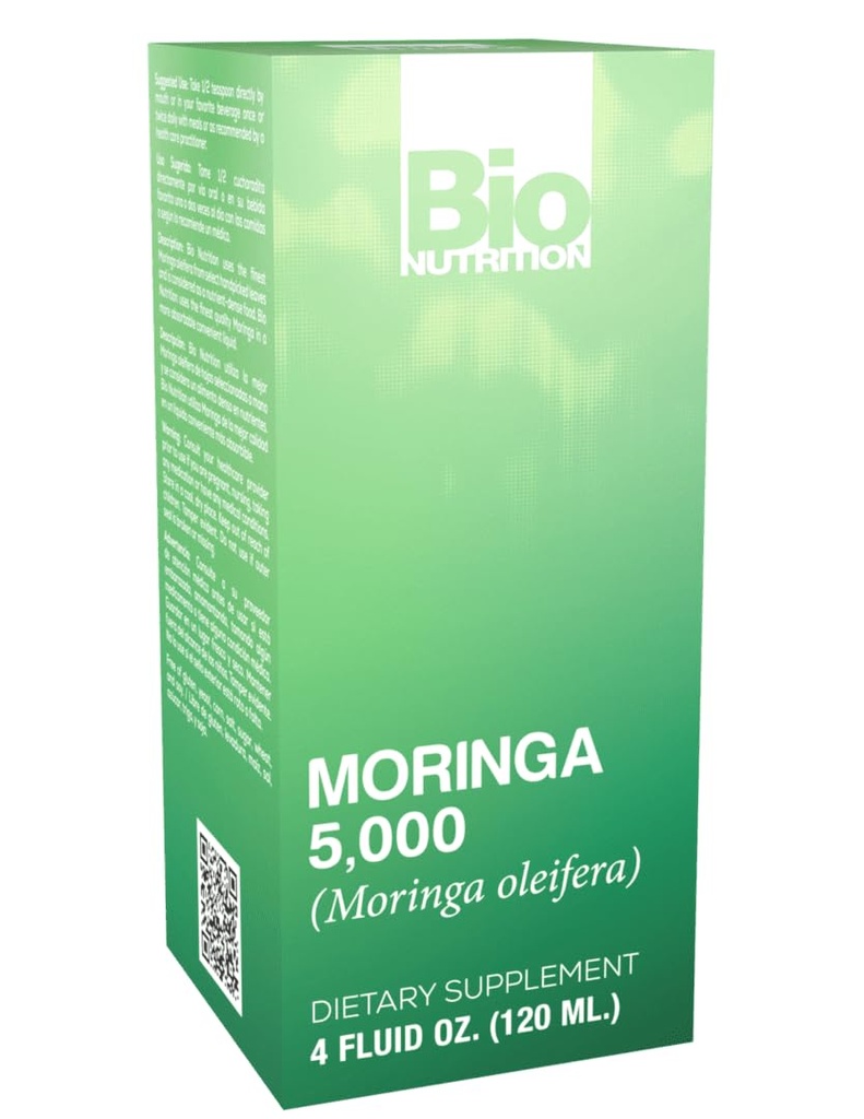 Bio Nutrition Moringa Liquid 4 Fluid Ounce | Moringa 5000 Super Food | Liquid Herbal Supplement