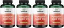 Huile de graines de citrouille de Swanson - Haute Biodisponible EFA - (100 Capsules Softgel, 1000mg chacune) 4 Pack