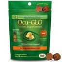 Supplément Ocu-GLO Cat & Dog Senior pour le soutien des yeux - Suppléments vitaminiques pour petits et grands animaux de compagnie avec lutéine, acides gras oméga-3, extrait de graines de raisin et antioxydants
