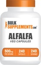BulkSupplements.com Capsules d'extrait d'alfalfa - Supplément d'alfalfa, Supplément de superalimentation vert, Capsules d'alfalfa - Sans gluten, 1 Capsule par portion, 240 Capsules de Veg (Pack of 1)