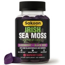 Gommies de mousse de mer irlandaise avec l'huile de mûre et de graine noire - Soutien général au bien-être