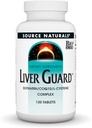 Source Naturals Liver Guard, avec Silymarin, CoQ10, complexe L-Cysteine, pour une fonction hépatique saine* - 120 comprimés
