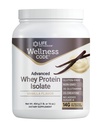 Life Extension Wellness Code Advanced Whey Protein Isolate - Vanilla Flavor - Protein Shake Mix Poudre pour la croissance musculaire et le soutien de la santé immunitaire - sans gluten, sans OGM, sans sucre - 454g - 20 portions