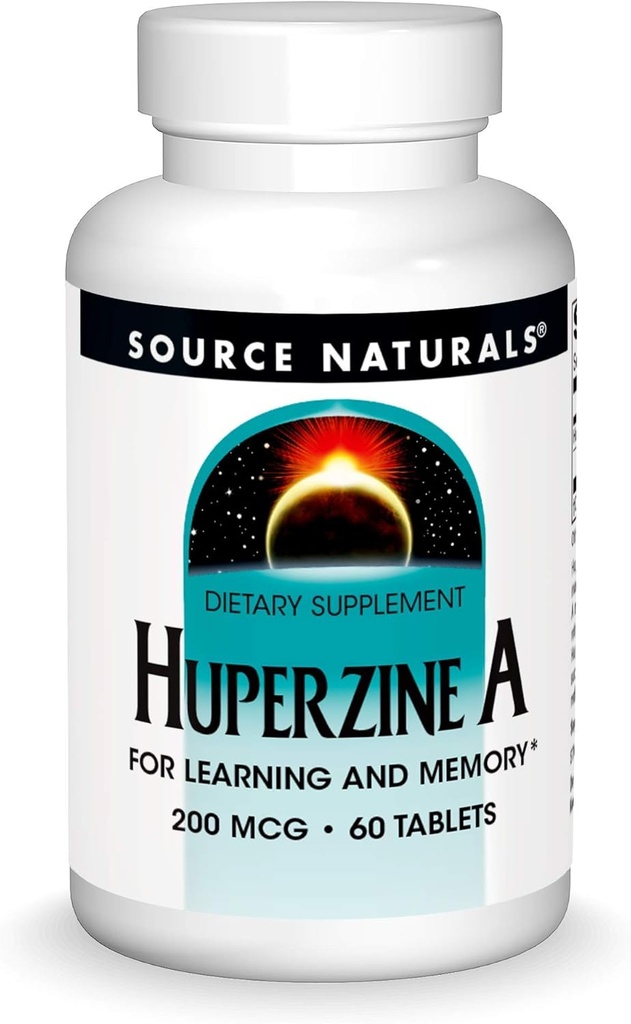 Source Naturals Huperzine A 200 mcg pour apprendre et la mémoire - 60 comprimés