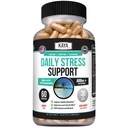 Kaya Naturals - Stress naturel soutenir le supplément de vitamine pour se détendre et calmer l'esprit - Boost Mood - Happy Pills - Stress Relief Support - supplément de vitamine - 60 capsules