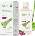 AloeCure USDA Bio Aloe Vera Saveur de raisin de jus, faite dans les 12 heures de la récolte - pur Aloe Vera supplément de santé digestif et immunitaire, aide à maintenir l'acidité équilibrée de l'estomac, 16.7oz Bouteille