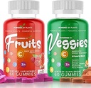 Fruits et légumes pour adultes - Superaliments naturels avec vitamines, minéraux et antioxydants - Supplément de fruits et légumes - Propulsé par les plantes, paquet de 2, 60 œufs chacun, 30 jours d'approvisionnement