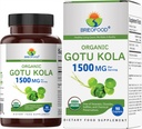 Brieofood Bio Gotu Kola 1500mg, 45 portions, végétarien, sans gluten, 90 comprimés végétariens