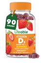 Gommies Vitamine D pour les adultes $ 5000 UI Grande Dégustation D3 Vitamine $ Soutien immunitaire et os sains Supplément vitamine D pour les hommes, les femmes $ 90 Gommies $