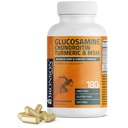 Bronson Glucosamine Chondritine Turmère et MSM Formule avancée de joint et de cartilage, soutient des articulations saines, mobilité et cartilage - Non-OGM, 180 capsules