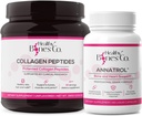 Annatrol Bone Support & FORTIBONE Collagen Peptides w/FORTIGEL, VERISOL - Bone complète, articulaire, peau, cheveux, ongles et support métabolique.