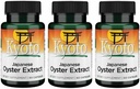 Swanson Kyoto Extrait d'huître japonais - Supplément naturel Promouvoir la conduite et le bien-être pour les hommes et les femmes - (500 Milligrammes 60 Capsules) (3 Pack)