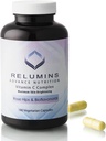 Relumines supplément de vitamine C avancé avec HIPS Rose – 1000mg de vitamine C, de soutien immunitaire et de production de collagène, fabriqués aux États-Unis - 180 capsules (90 jours d'approvisionnement)