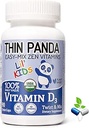 Lil' Kids Vitamine D3 bio Supplément de 100 % de votre RDA pour les os forts et l'immunité saine.