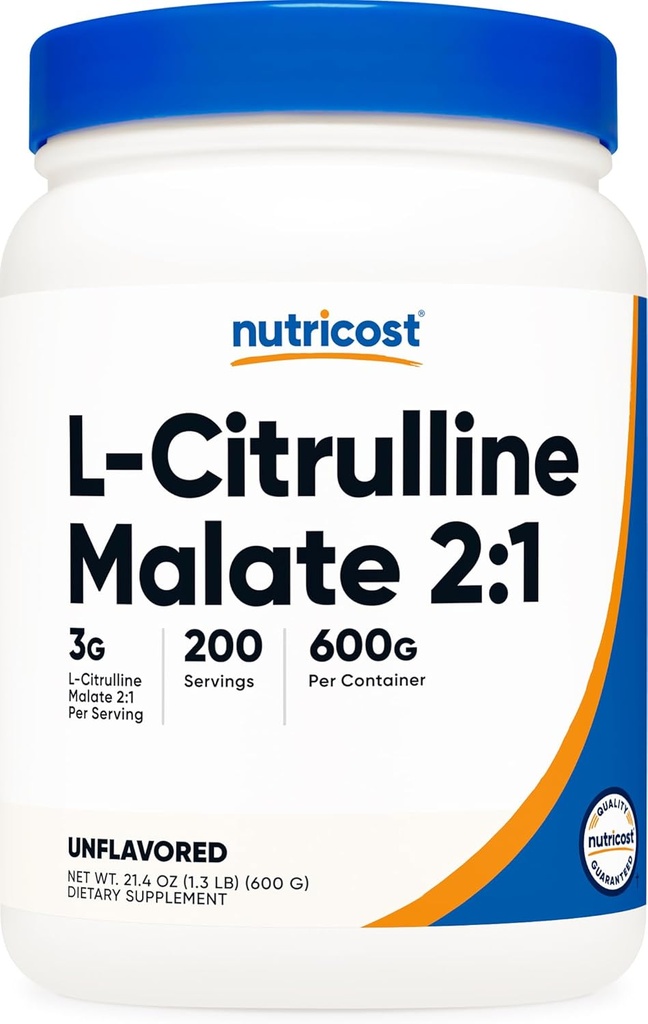 Nutricost L-Citrulline Malate (2:1) Poudre (600 grammes)