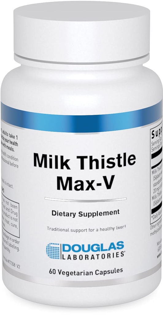 Douglas Laboratories Thistle de lait Extrait à base de plantes normalisé Max-V. 60 Capsules