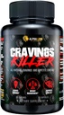 Alpha Lion Cravings Killer Supplément avec extrait de safran et Garcinia Cambogia Extrait pour le métabolisme et le soutien alimentaire, aide à contrôler la faim et plus (50 capsules)