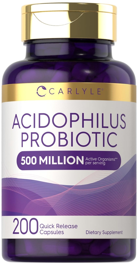 Carlyle Acidophilus Capsules probiotiques pour femmes et hommes