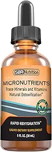 Micronutriments gouttes liquides PrimaVie Shilajit, concentré d'électrolyte, éléments de trace.