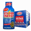 Vitamine Energy B12 11,000% Extra Strength Energy Shot Açaí grenade 48 Pack, 260mg Caféine naturelle, B12 & B6, Nootropic Focus, Vitalité, Zéro Sucre, Sans gluten, Vegan, Kosher, 1.93 fl oz