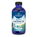 Nordic Naturals Arctic Cod Foie Oil, Sans saveur - 8 oz - 1060 mg Total Oméga-3 avec EPA et DHA - Santé du coeur et du cerveau, immunité en santé, bien-être général - Non-OGM - 48 portions