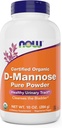 NOW Foods Pure, Organic D-Mannose 10 oz Powder - Bladder Cleanse and Urinary Tract Health Supplement - Non-GMO - Vegan Friendly - 2000mg / 2 Grams per Serving