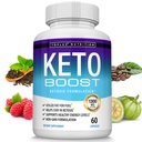 Keto Boost Diet Pills Ketosis Supplement - Formule naturelle de Keto support énergie et focus, Cétones avancés pour le régime kétogénique, Keto Diet Pills, pour les hommes femmes