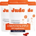 Jude Bladder Comprimés de contrôle, supplément quotidien, réduire les fuites, soulager le besoin d'aller Urgence, améliorer le sommeil, comprimés suractifs Bladder, 180 capsules