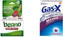 Beano Ultra 800 Compte et gaz-X Résistance maximale 250mg Siméthicone 30 Compte Décompression de gaz