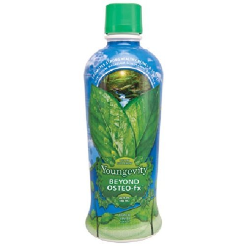 Youngevity Beyond Osteo-FX Liquid 32 oz - Calcium & Magnésium 1200/300mg + Vitamine D3, Zinc, MSM, Glucosamine + 77 Trace Minerals - Supplément pour la santé des os et des articulations