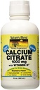 Citrate de calcium mélangé de la nature avec du liquide aromatisé aux bleuets D3 16 oz chacun (paquet de 2)