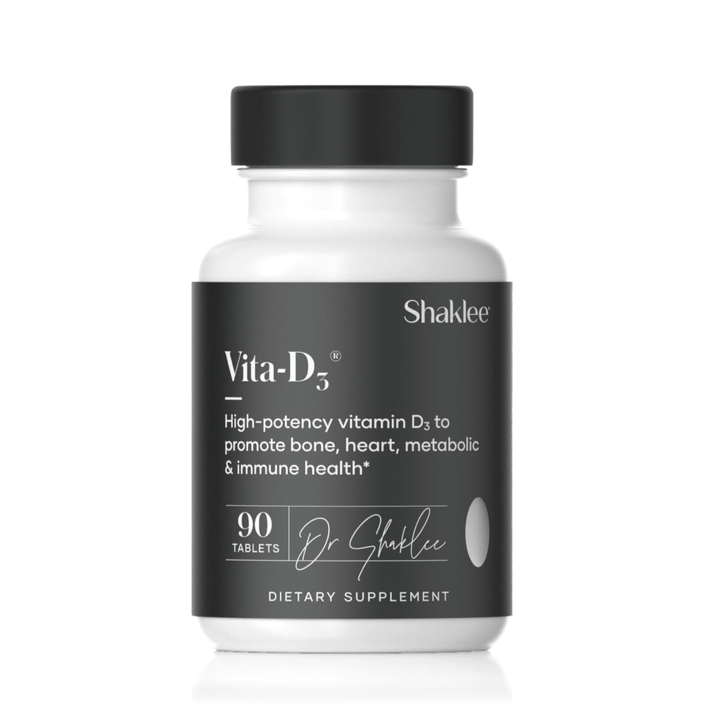 Shaklee - Vita-D3® 2,000 IU - High-Potency Vitamin D3 for Bone, Heart, and Immune Health | Vitamin D, Enhance Calcium Absorption and Overall Wellness | 1 Tablet Daily - 90 Tablets