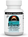 Source Naturals Vitamine B-12, soutient la production d'énergie* 5 mg - 30 Melt rapide Formule végétalienne