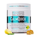 Relaxium Calme Gummy, développé aux États-Unis, avec la vitamine B6, Magnésium, et L-Theanine, un Gummy par service, 60 Gummies