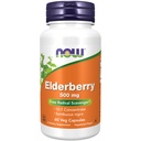 MAINTENANT Aliments suppléments, Elderberry (Sambucus nigra)500 mg, 10:1 Concentré, 60 gélules