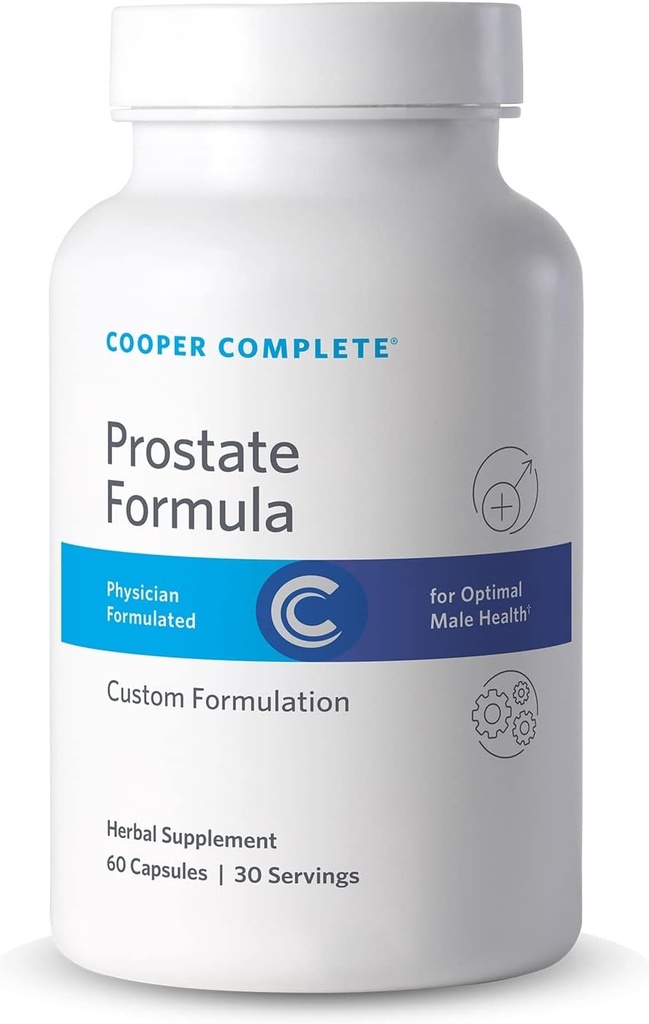 Cooper Complete - Supplément santé prostate pour hommes - Saw Palmetto, Lycopène, Extrait de Pygeum - 30 jours d'approvisionnement Pack de 1