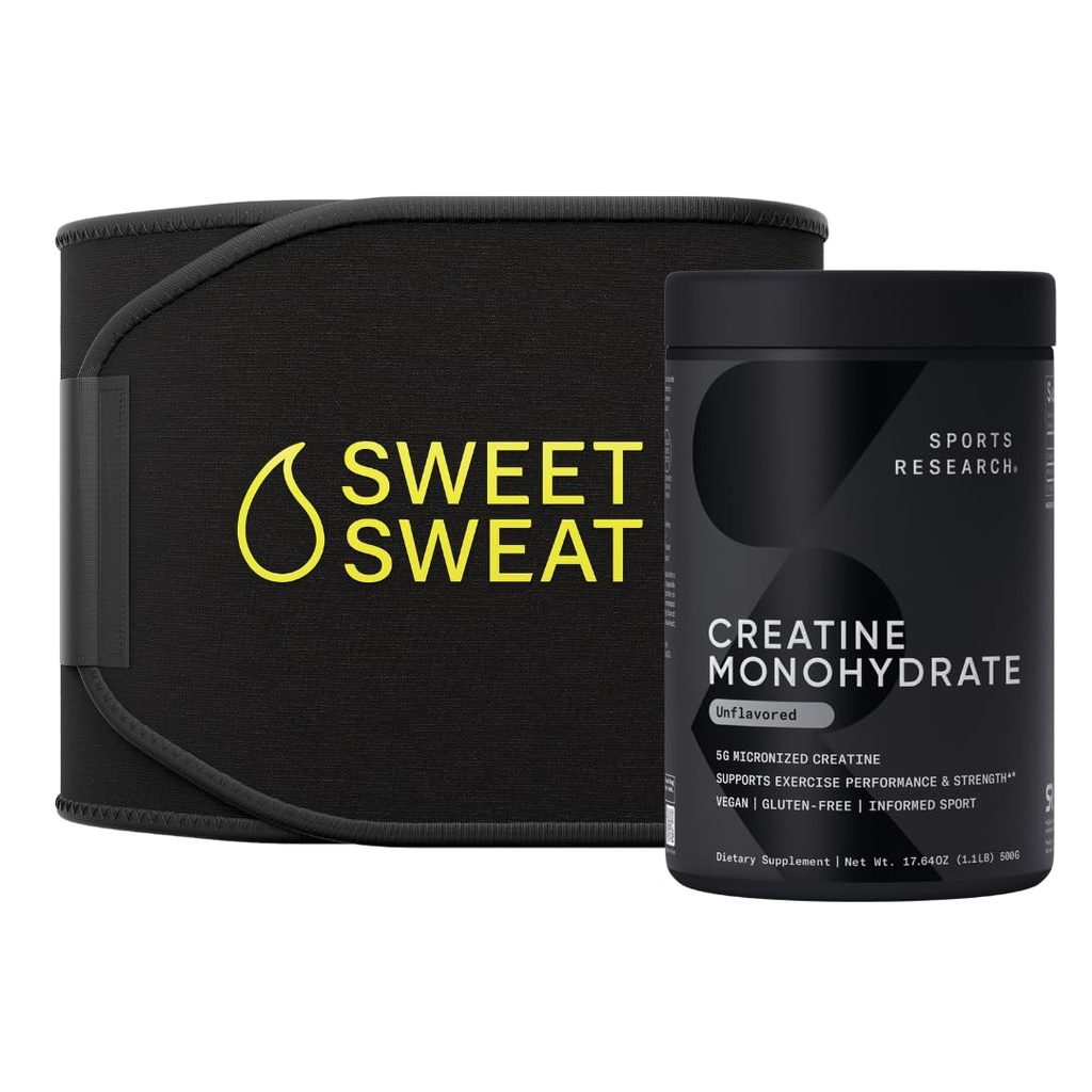 Recherche sportive Creatine monohydratée et suif sucré Trimmer - Noir et jaune (petit)