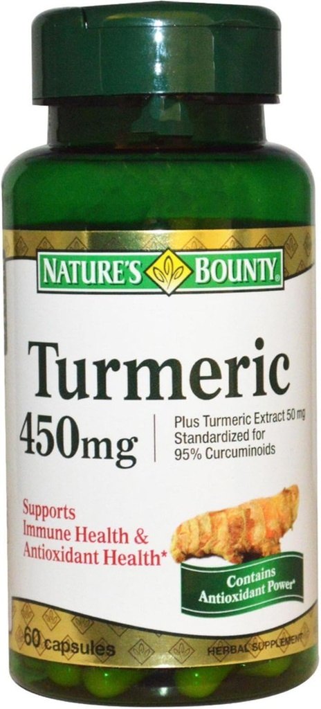 Bounty Turmeric Capsules 60 Capsules (paquet de 2)