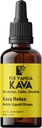 Fidji Vanua Kava RelaxTM, supplément de Kava Kava pur avec des propriétés apaisantes, infusé avec le poppy californien, le houblon, le krullcap et le fleur de passion, gouttes liquides au calme et au vent
