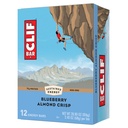 CLIF BAR - Blueberry Almond Crisp - Fabriqué avec de l'avoine biologique - Non-OGM - Basé sur les plantes - Barres d'énergie - 2,4 oz. (12 Pack)