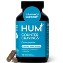 HUM Counter Cravings Suppléments de chrome avec L Theanine, Extrait d'algues et Forskolin pour aider à soutenir l'appétit, les cravings et les routines, sans gluten, sans caféine formule, 60 capsules végétaliennes