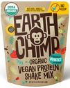 EarthChimp poudre de protéines végétales organiques - avec probiotiques - Non OGM, sans produits laitiers, sans lactosérum, à base de plantes poudre de protéines pour les femmes et les hommes, sans gluten - 52 portions 64 Oz (Vanilla) Pas de scoop