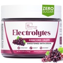 Sucre Zéro - Poudre d'électrolytes de raisin Concord - Hydratation très rafraîchissante - Énergie sans caféine avec tous les ingrédients naturels - Vegan, Keto & Paleo - Mélange d'électrolytes sans sucre - 30 portions