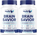 (2 Pack) Wellness Awareful Advanced Cerveau Saveur Capsules, Supplément Wellness Awareful officiel, Wellness Support Capsules Premium Formule - Toutes les pilules naturelles, 120 capsules pendant 2 mois