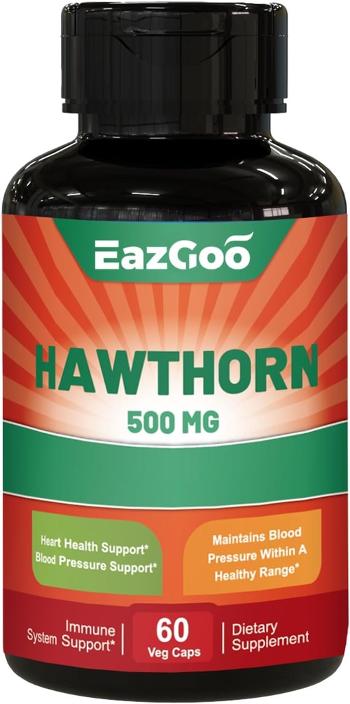 Hawthorn Berry Capsules-Antioxydant, supplément de soutien de la circulation-Hawthorne- 60 capsules Vegan, non-OGM