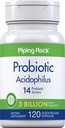 Pipeping Rock Probiotique Acidophilus Capsules pour les femmes et les hommes