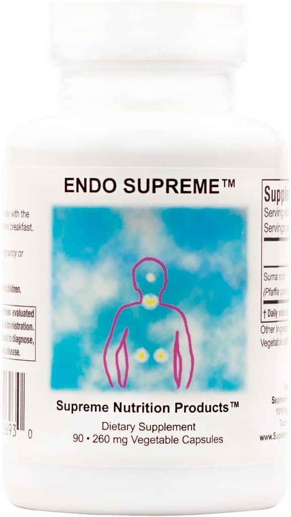 Supreme Nutrition Endo Supreme, 90 capsules végétariennes pures de racine de Suma
